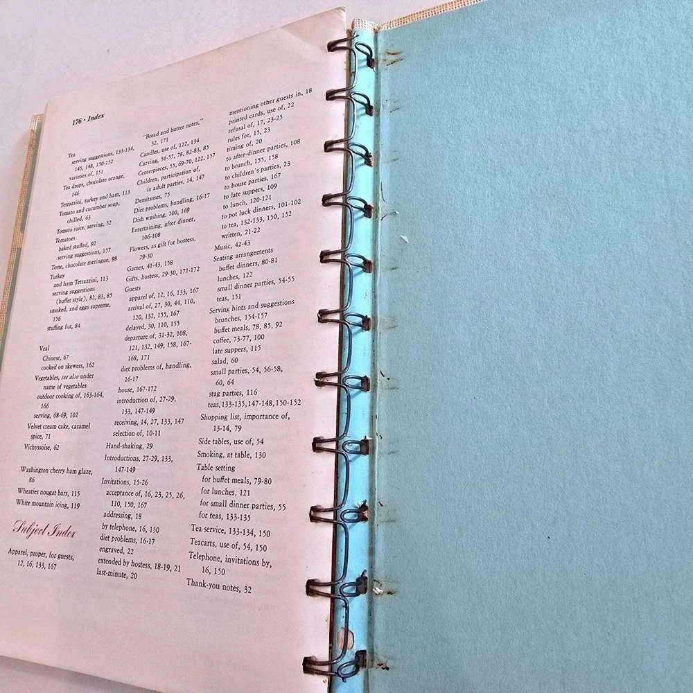 1959 Betty Crocker Easy Entertaining Cookbook 1st Ed 3rd Printing‎ Spiral HC